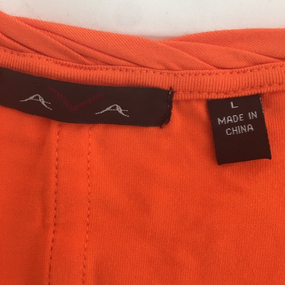 AVA Orange Short sleeve knit top - Picture 3 of 7